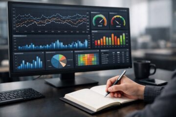 Dashboard con grafici di monitoraggio per valutare impatto e ripartenza dopo una crisi