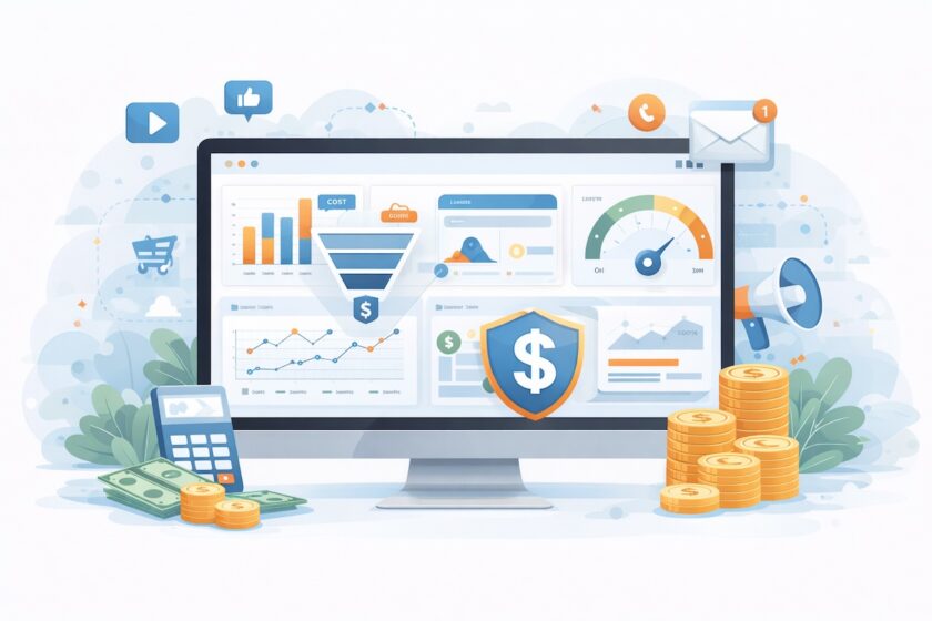 costo acquisizione cliente con grafici di customer acquisition cost