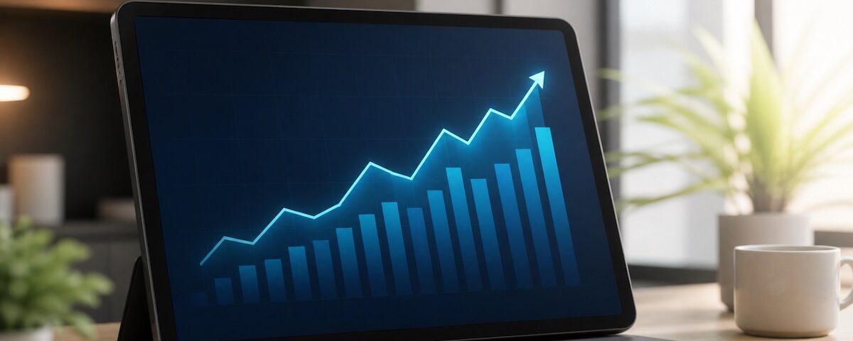 Grafico di crescita del valore cliente nel tempo